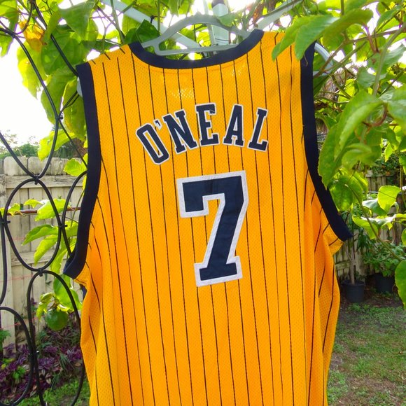 Reebok JERMAINE O'NEAL No. 7 INDIANA PACERS SZ 54 Jersey in very good condition - Picture 3 of 12
